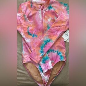 Crewcuts Colorful Tie-Dye Rash Guard Size 8